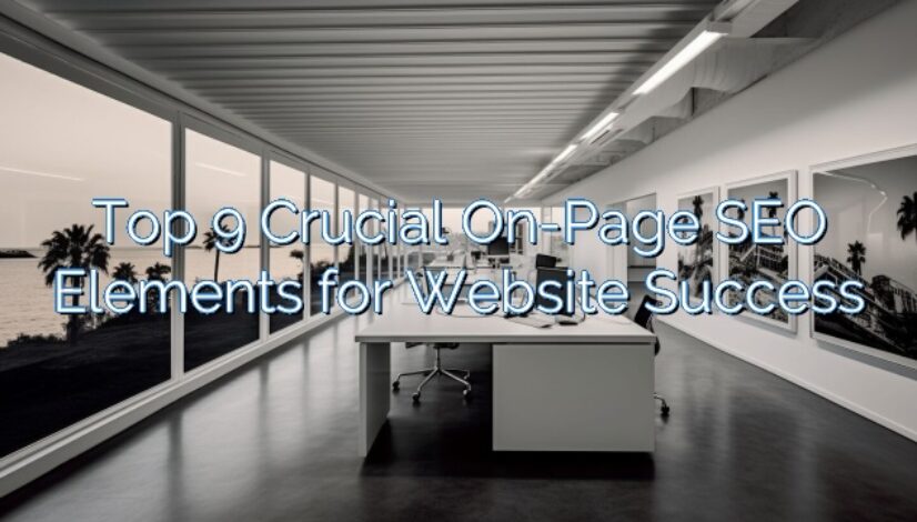 Top 9 Crucial On-Page SEO Elements for Website Success