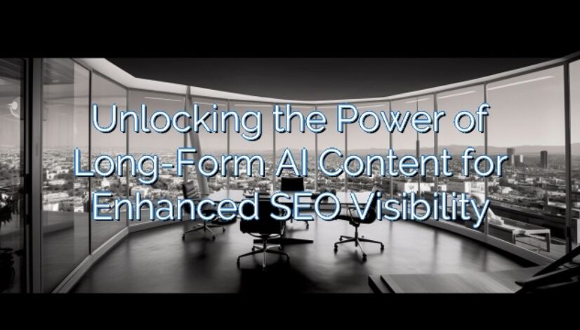 Unlocking the Power of Long-Form AI Content for Enhanced SEO Visibility