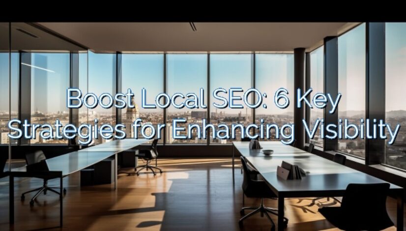 Boost Local SEO: 6 Key Strategies for Enhancing Visibility