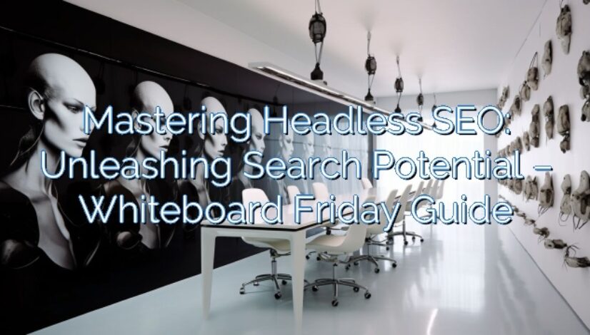 Mastering Headless SEO: Unleashing Search Potential – Whiteboard Friday Guide