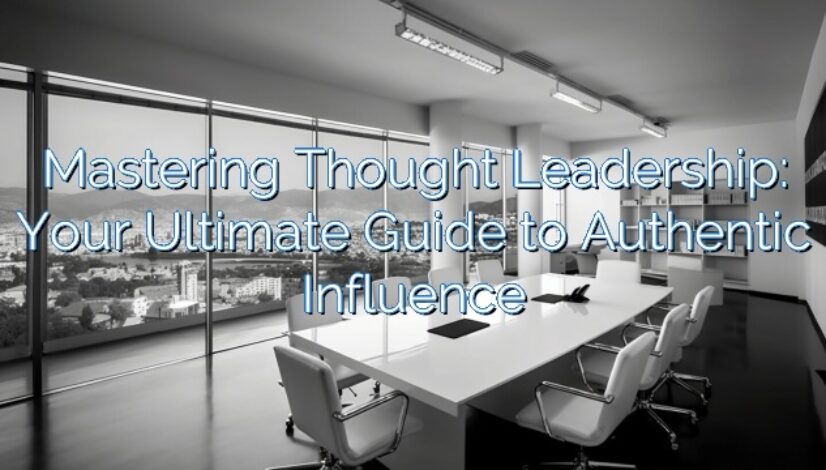 Mastering Thought Leadership: Your Ultimate Guide to Authentic Influence