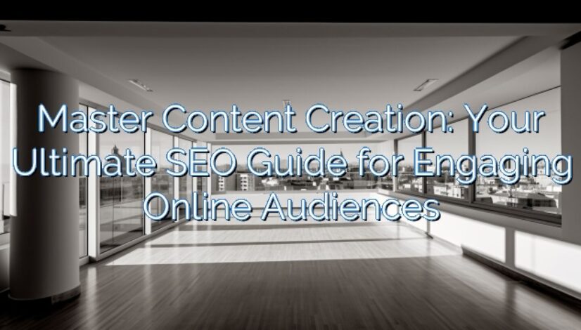Master Content Creation: Your Ultimate SEO Guide for Engaging Online Audiences