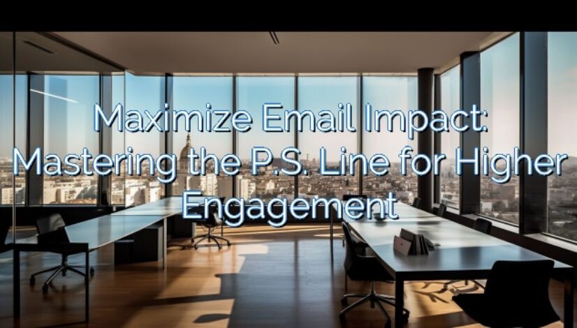 Maximize Email Impact: Mastering the P.S. Line for Higher Engagement