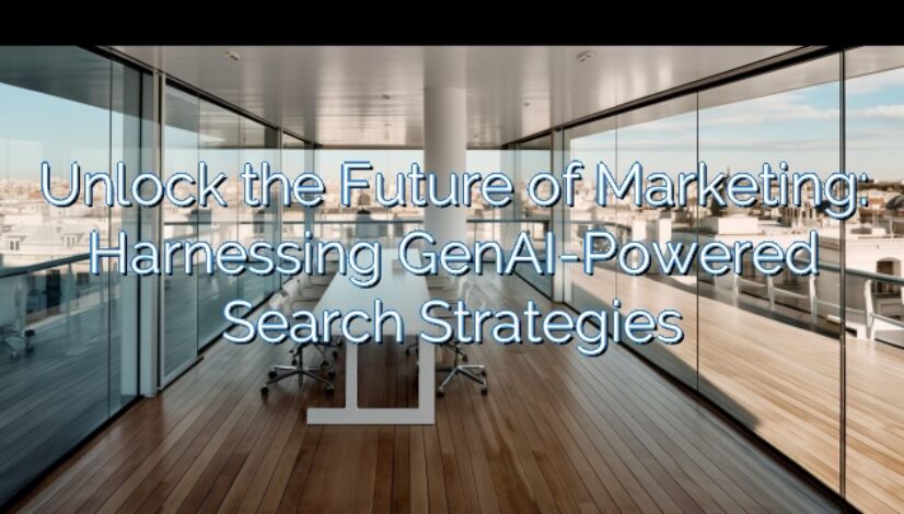 Unlock the Future of Marketing: Harnessing GenAI-Powered Search Strategies