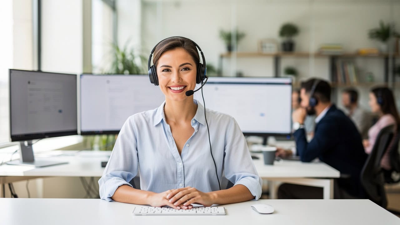 Customer service representative providing personalized support